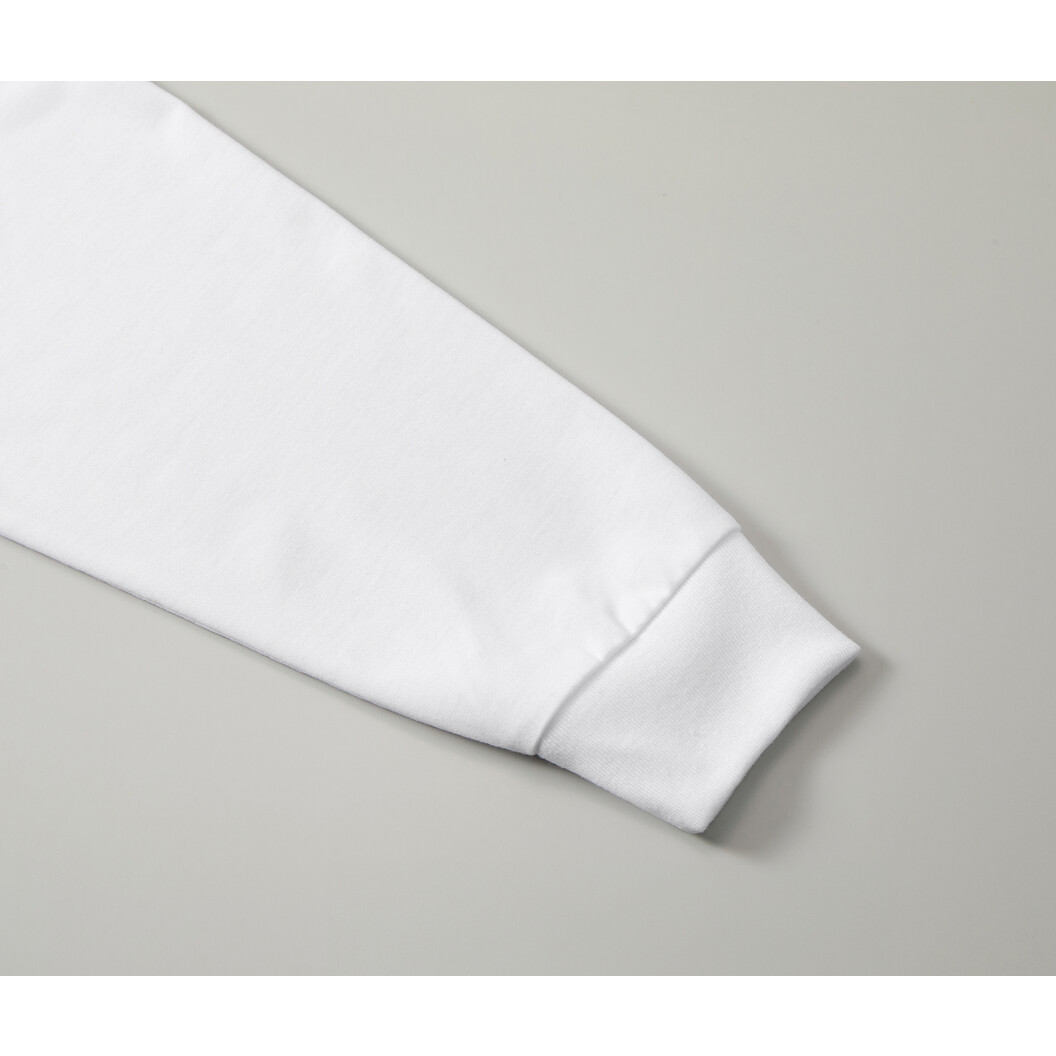 5.6オンス ドライコットンタッチ ラウンドテール ロングスリーブ Tシャツ(2.1インチリブ・ローブリード) 5663-01