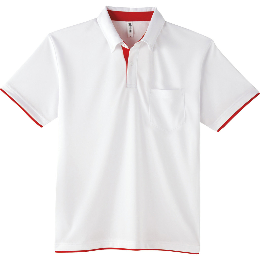 4.4オンス AYB ドライレイヤードボタンポロシャツ ｜ ポロシャツ（半袖・七分袖）