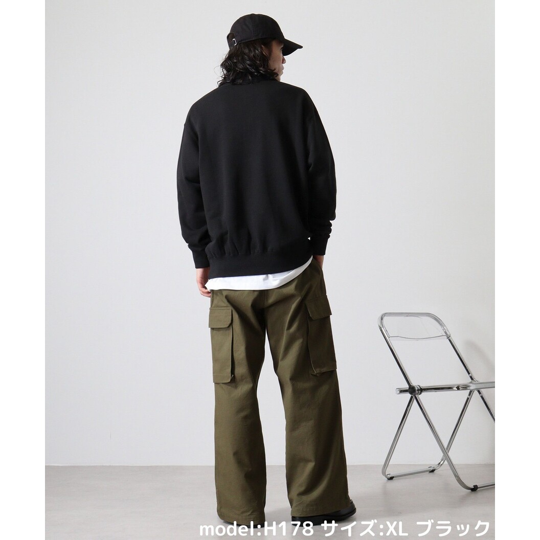 レギュラーウエイト ハーフジップスウェットシャツ SH2253