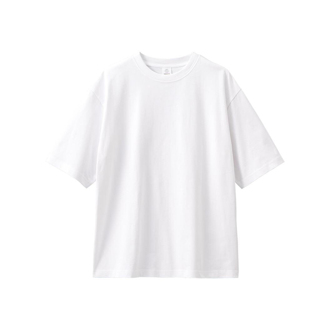 7.4オンス カスタムデザインオーガニックコットンTシャツ オーバーサイズ TA1-0002