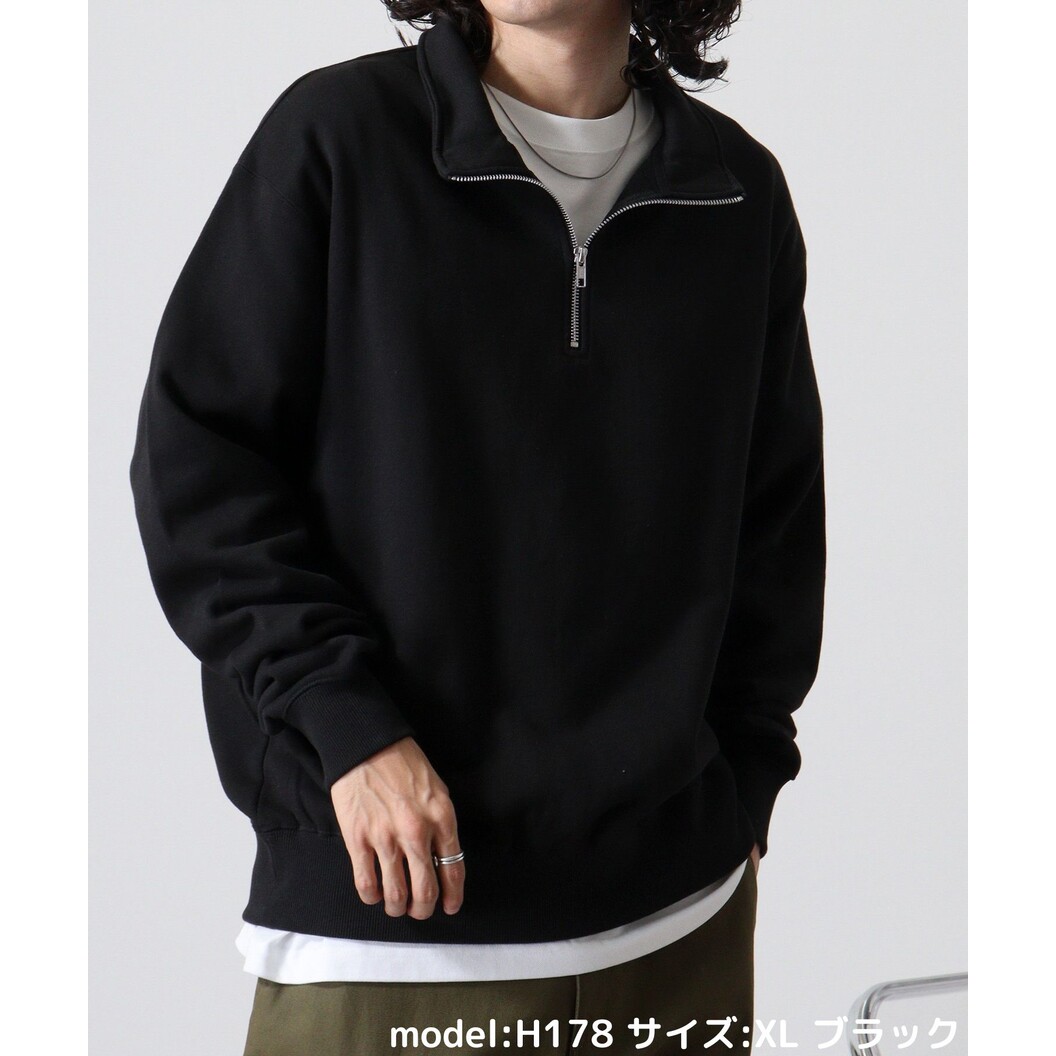 レギュラーウエイト ハーフジップスウェットシャツ SH2253