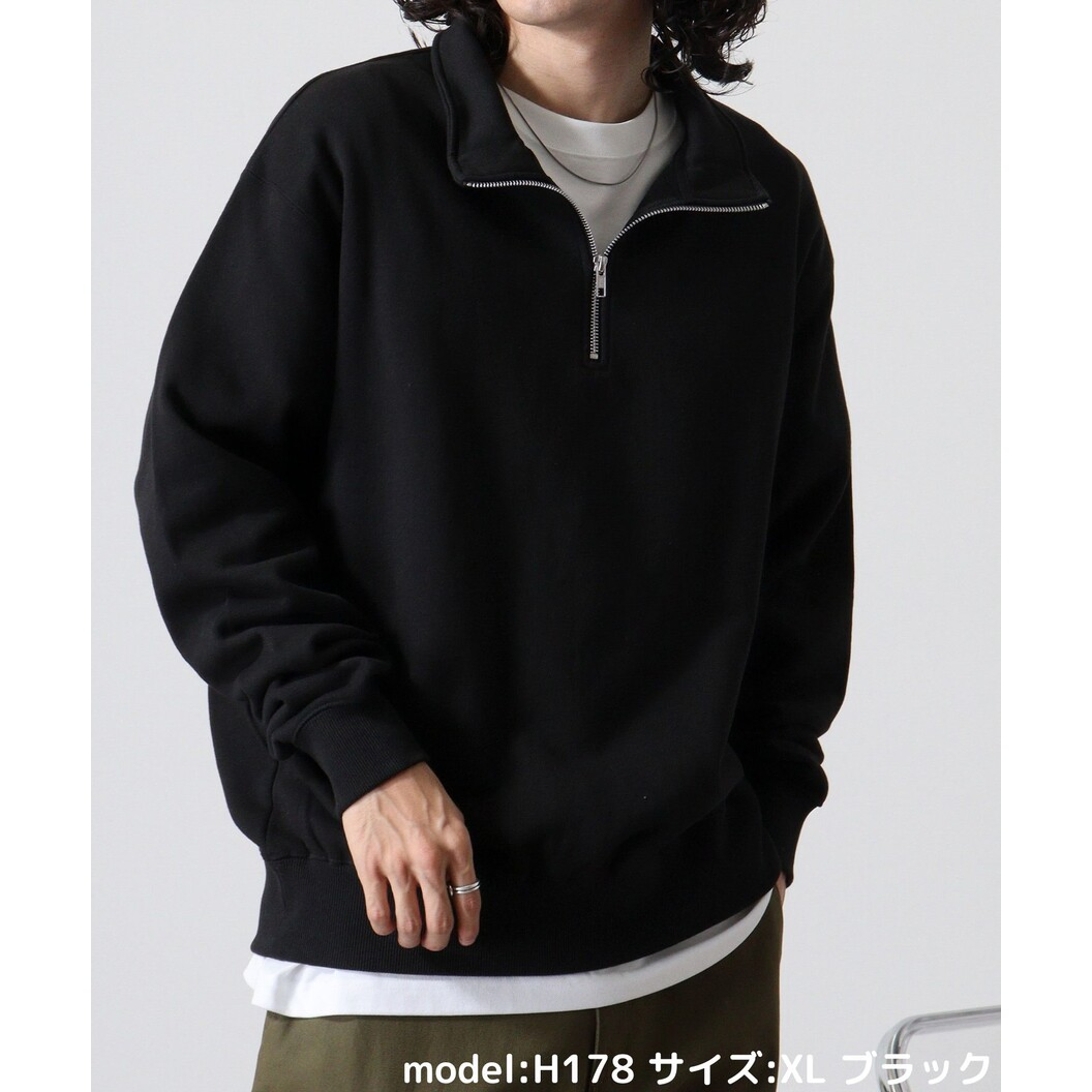 レギュラーウエイト ハーフジップスウェットシャツ SH2253