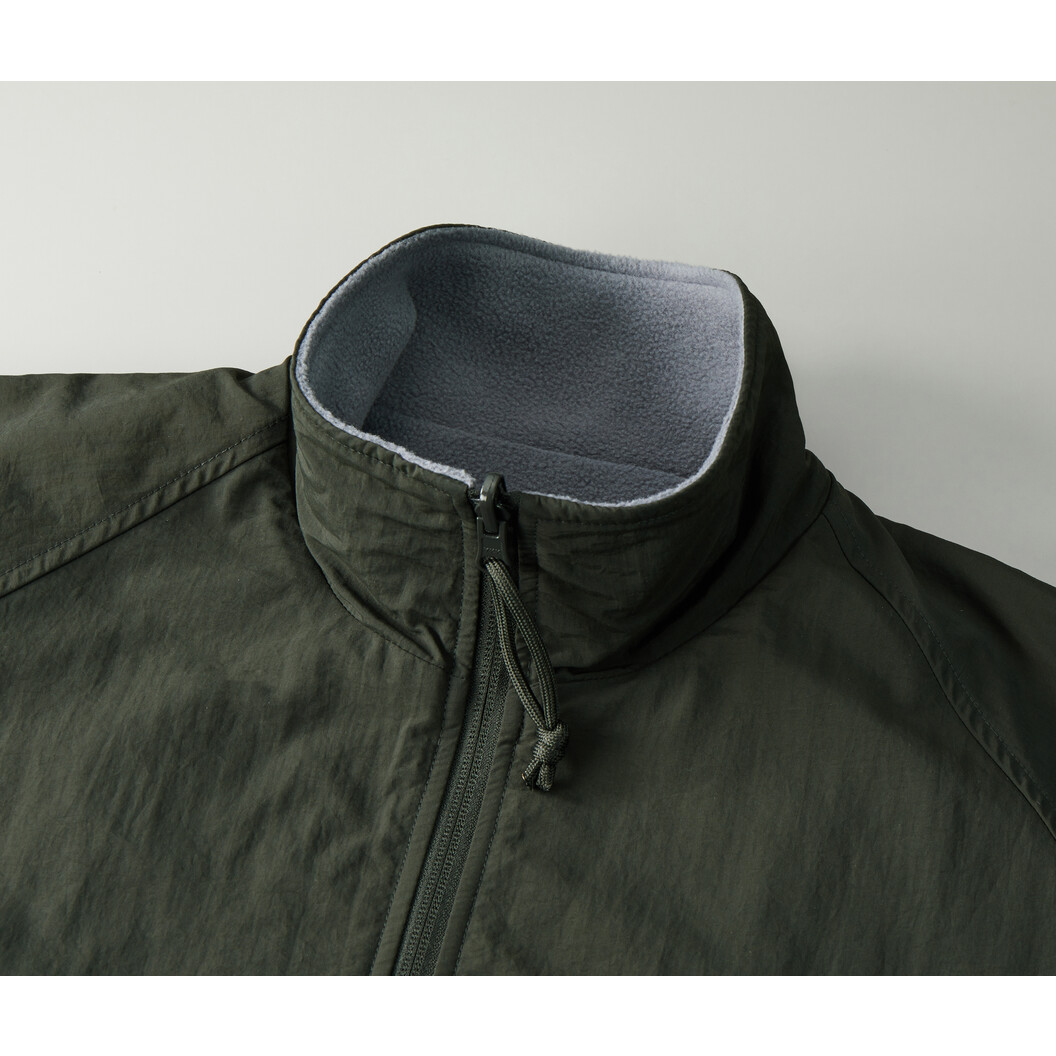 シェル フリース リバーシブル スタンド ジャケット 7493-01