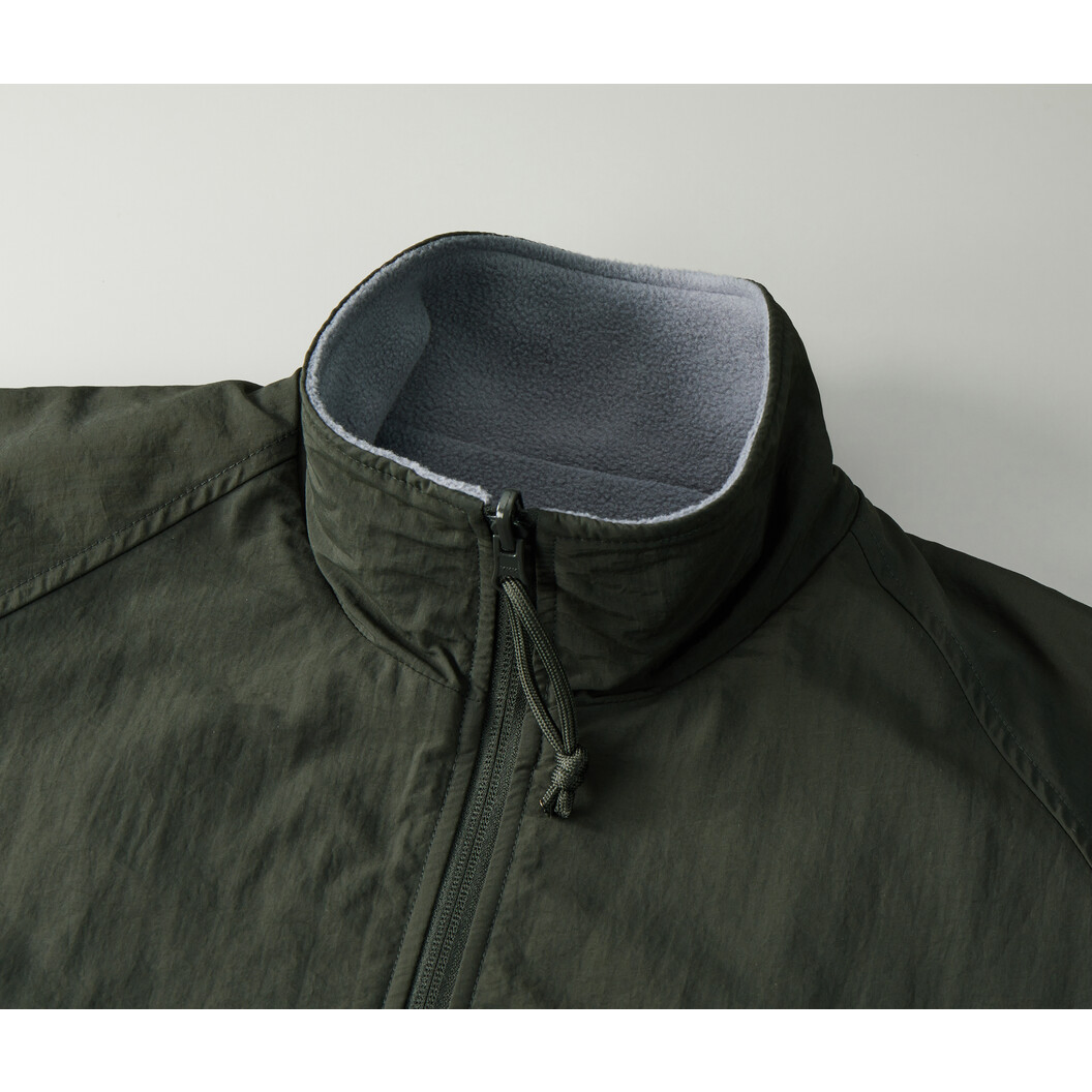 シェル フリース リバーシブル スタンド ジャケット 7493-01