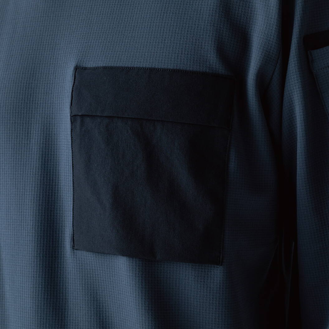 秋冬用 ニッカーズドライワッフルロングスリーブTシャツ 55353