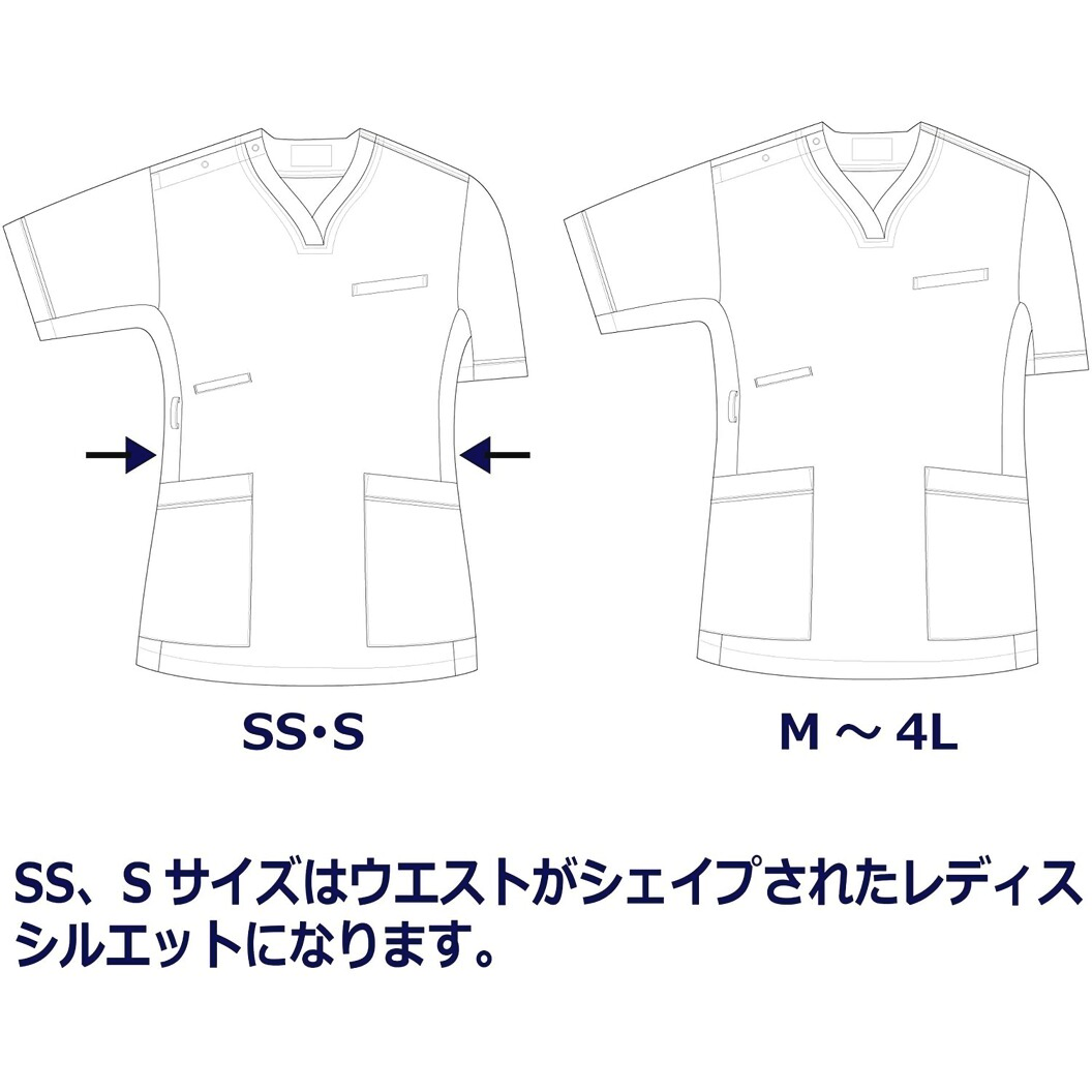 メディカルウェア 制電 制菌 VEM75シリーズ スクラブ