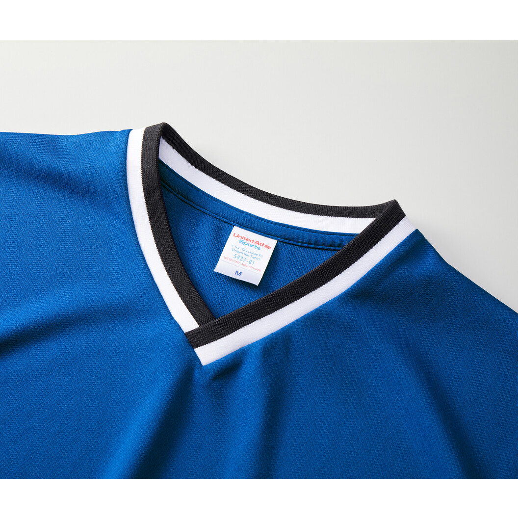 4.1オンス ドライアスレチック ルーズフィット ラインリブ Tシャツ 5927-01