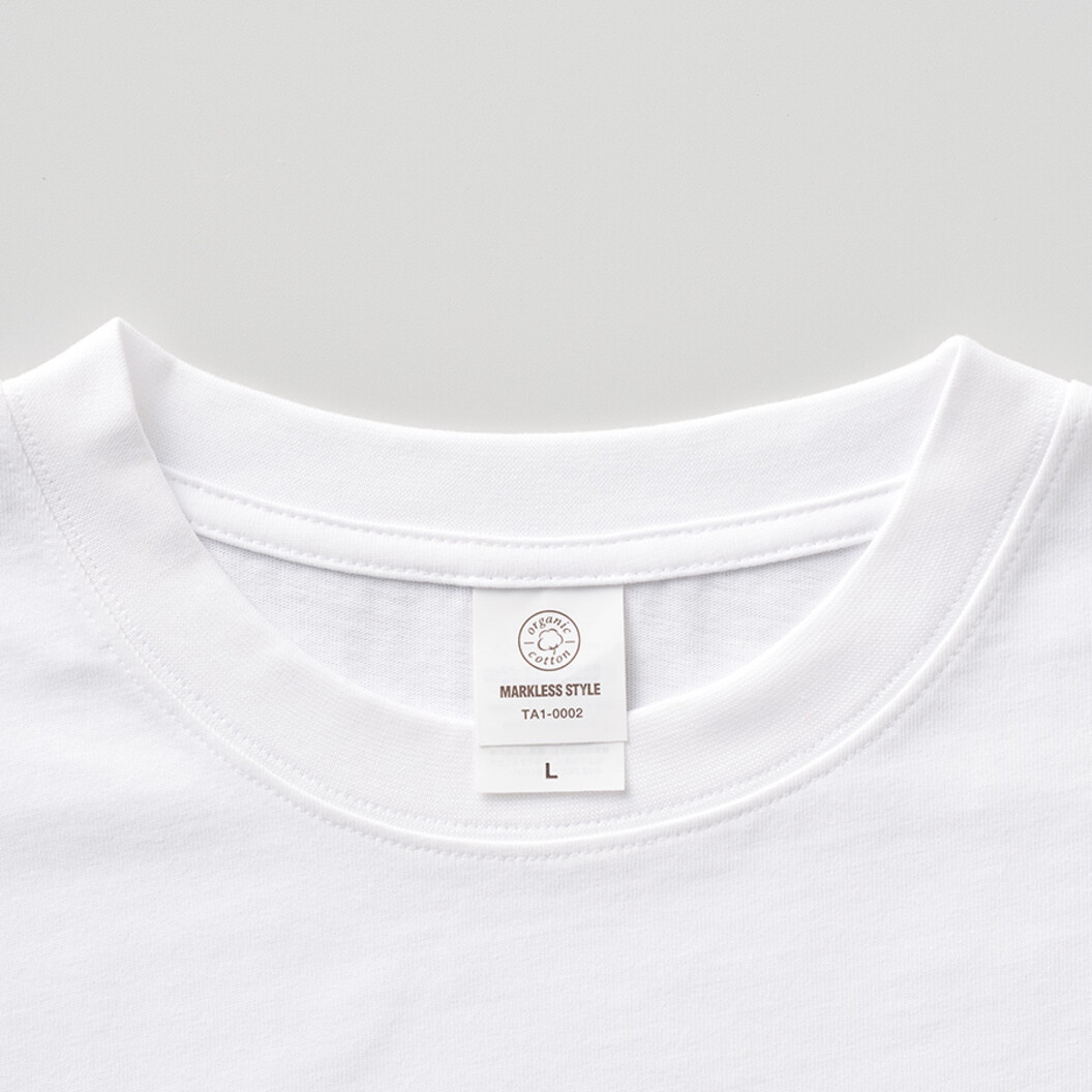 7.4オンス カスタムデザインオーガニックコットンTシャツ オーバーサイズ TA1-0002