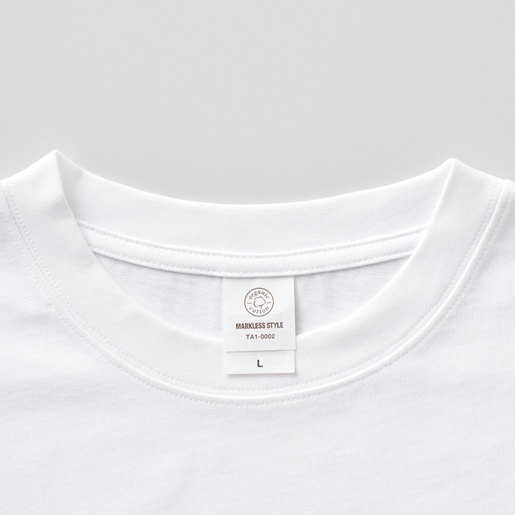 7.4オンス カスタムデザインオーガニックコットンTシャツ オーバーサイズ TA1-0002