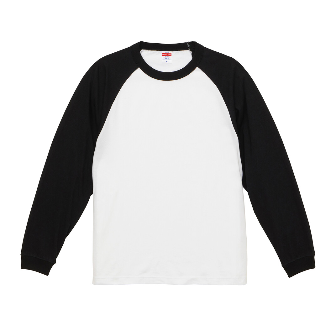 5.6オンス ラグランロングスリーブTシャツ(1.6インチリブ) 5048-01