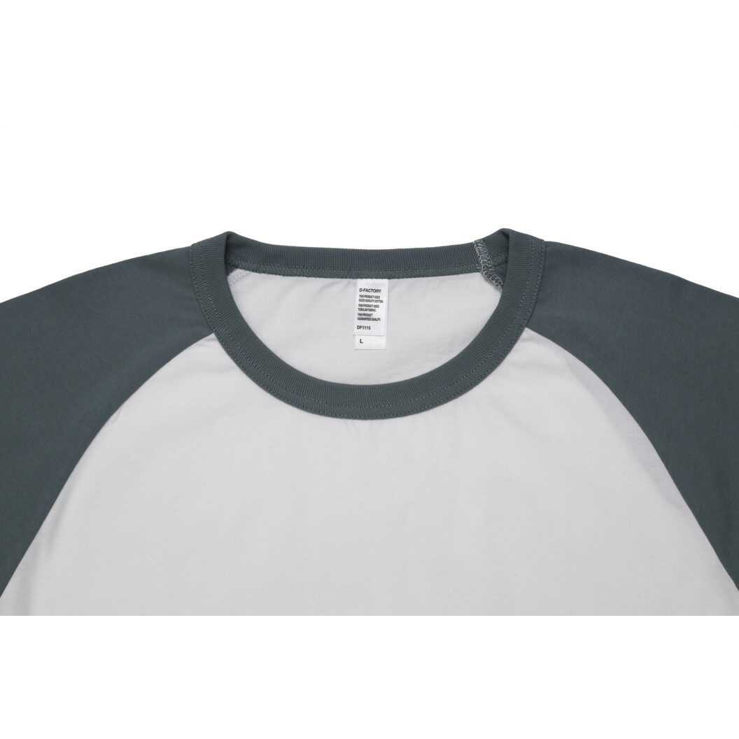 6.6オンス プレミアムコンフォートラグランスリーブTシャツ D-FACTORY DF1115