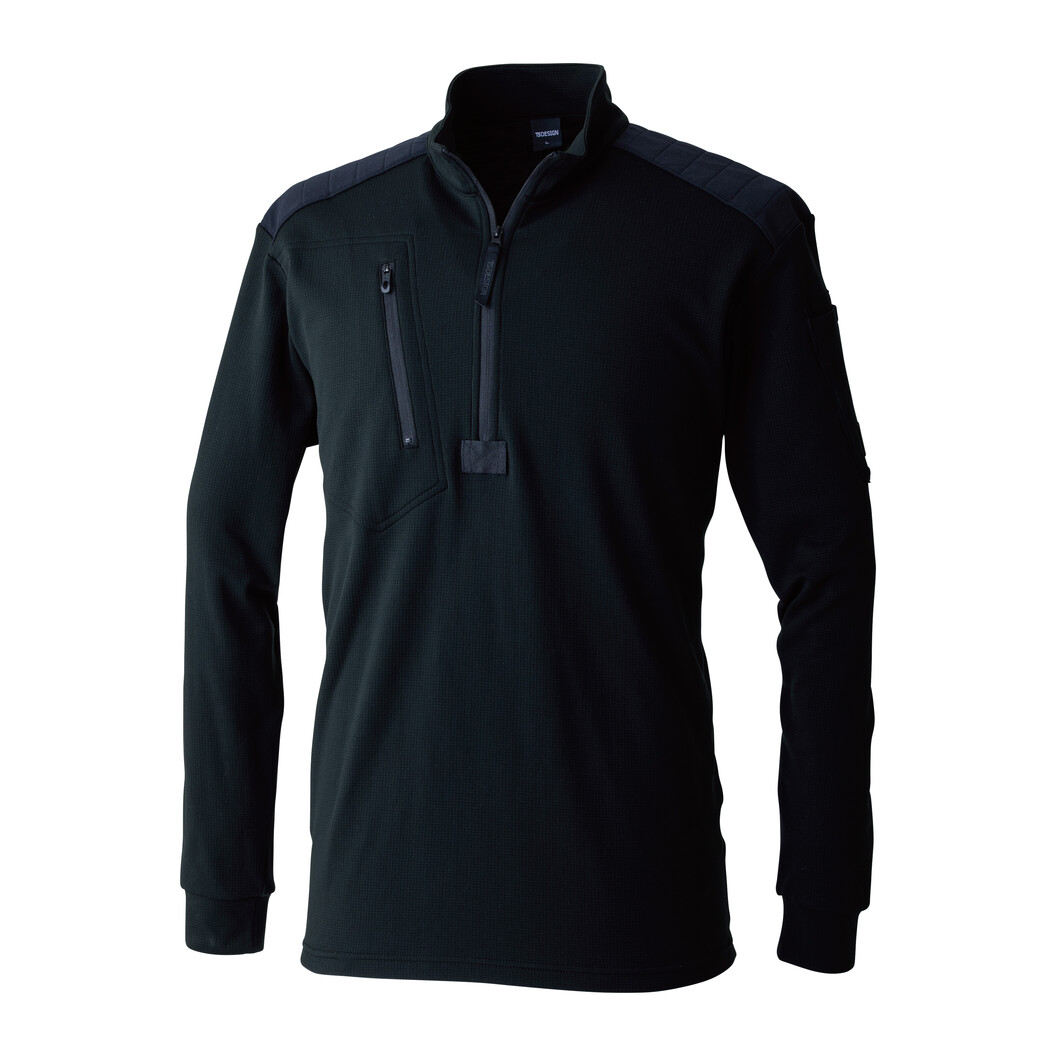 秋冬用 ニッカーズドライワッフルハーフジップ 5531