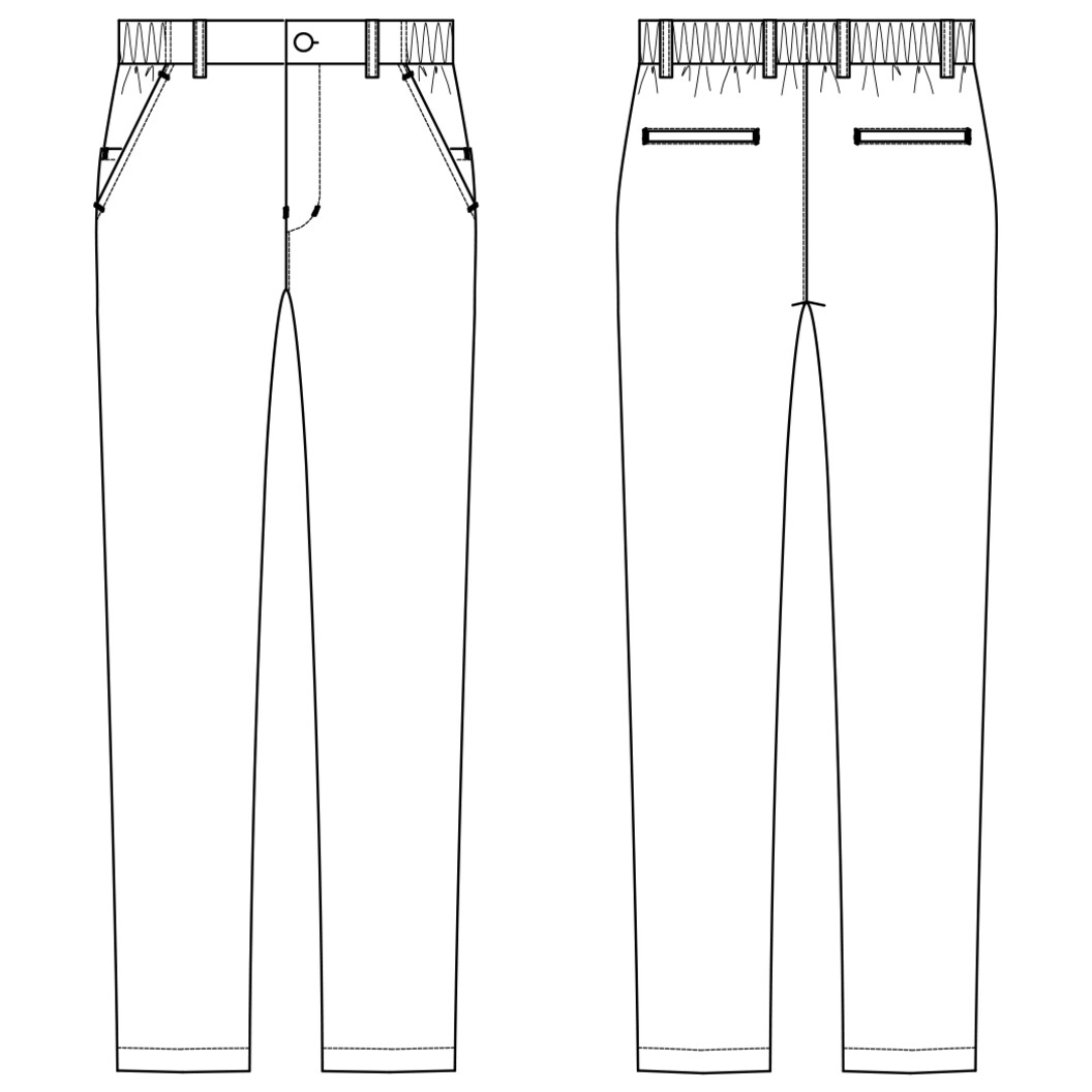 男女兼用ストレッチパンツ（後ろゴム） b7(ビーラインセブン) GL7025