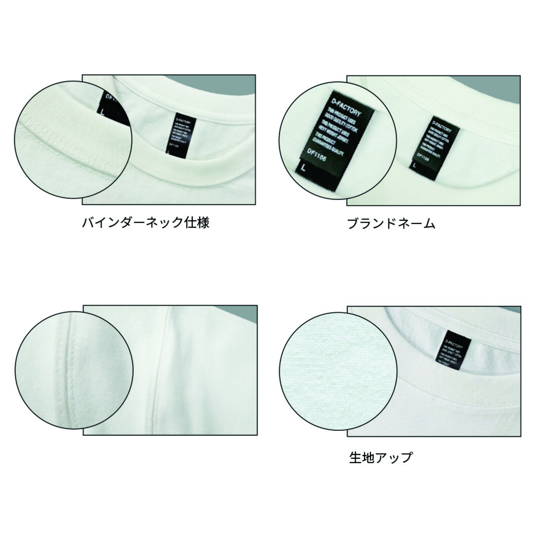 9.2オンス オープンエンドスーパーへヴィーウェイトTシャツ D-FACTORY DF1106