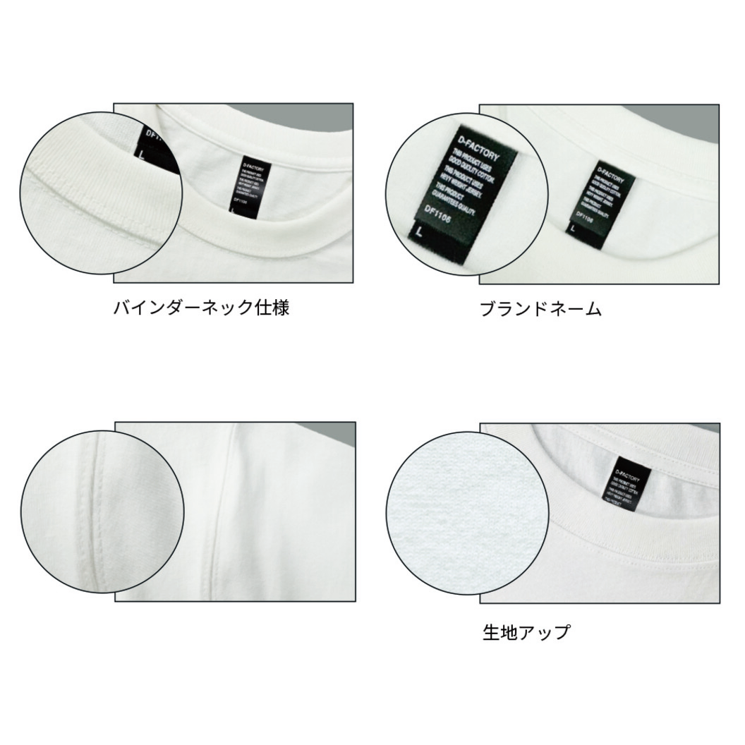 9.2オンス オープンエンドスーパーへヴィーウェイトTシャツ D-FACTORY DF1106