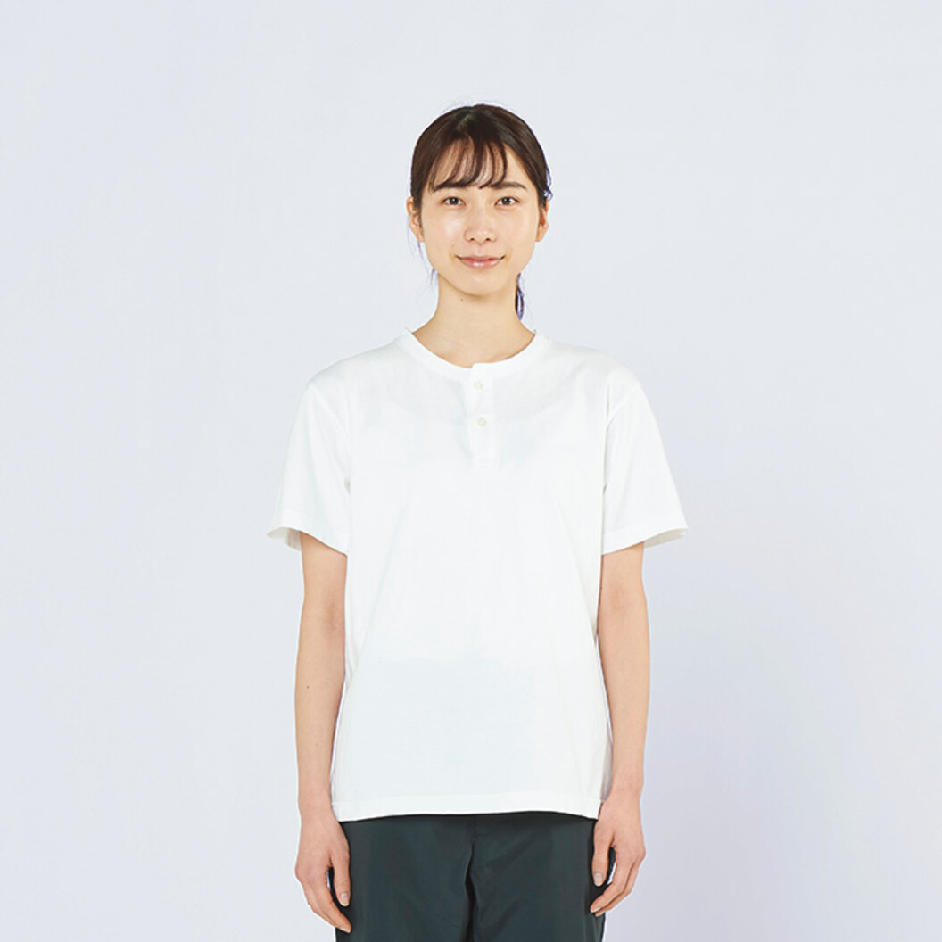 5.6オンス CHN ヘビーウェイトヘンリーネックTシャツ 00104-CHN