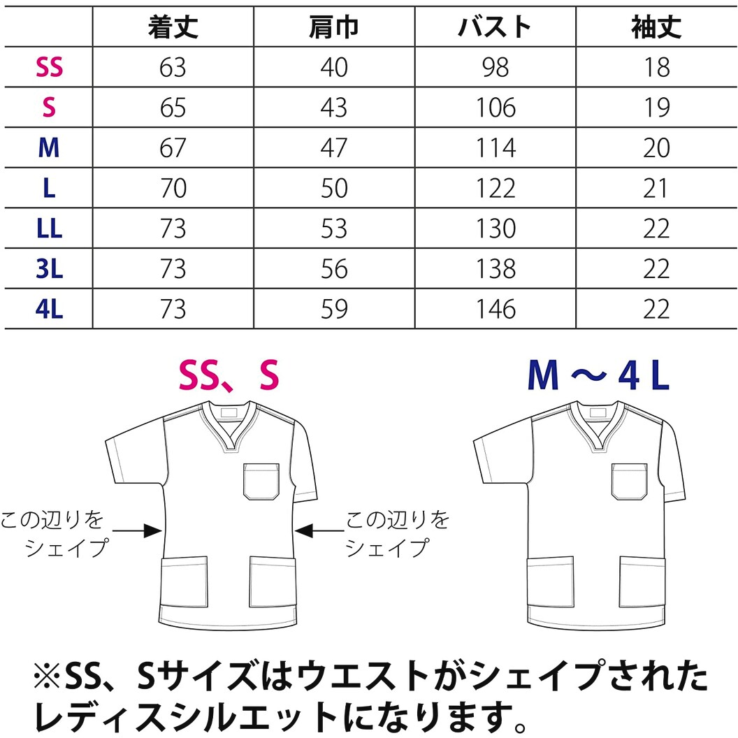 メディカルウェア エコマーク認定 VEM1000シリーズ スクラブ