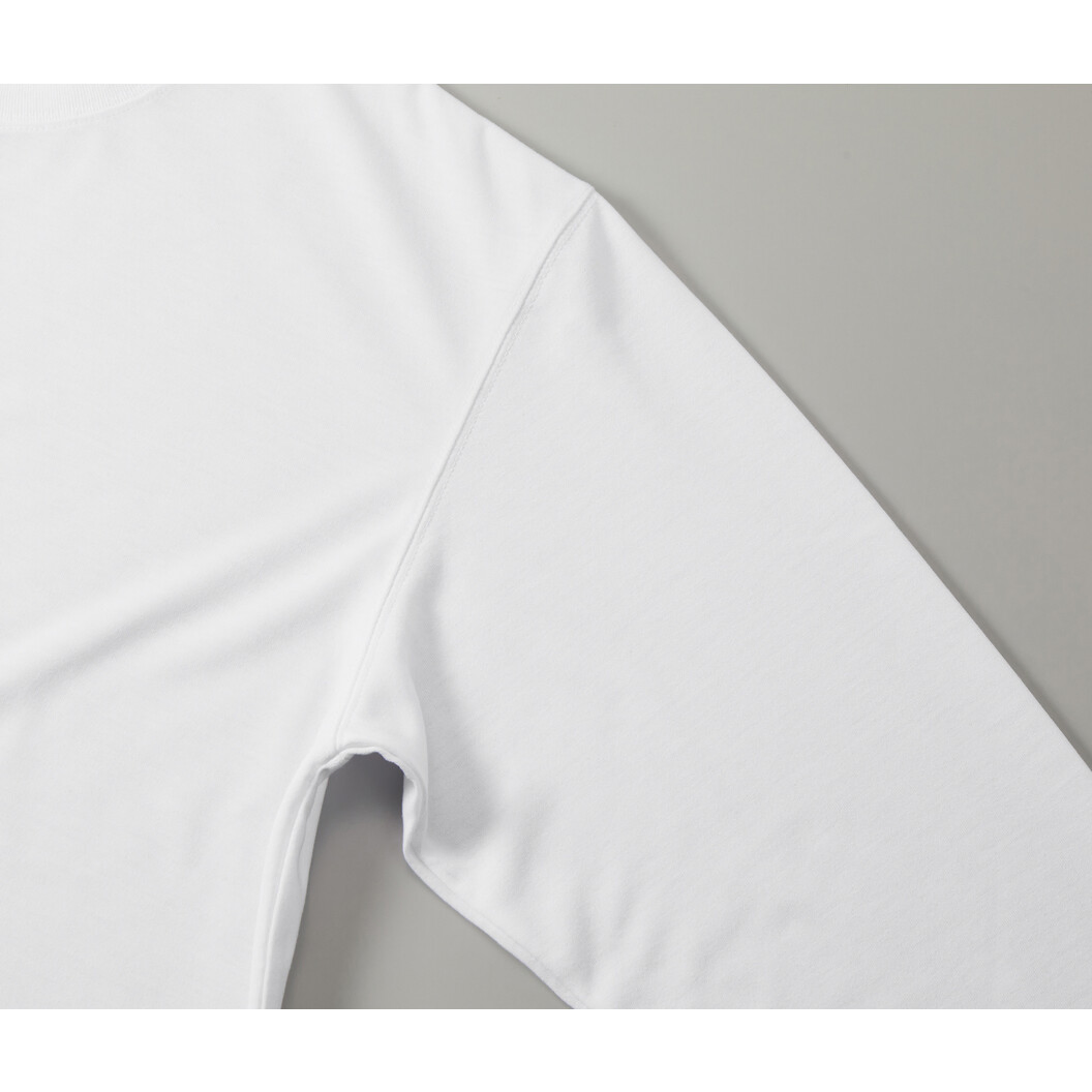 5.6オンス ドライコットンタッチ ラウンドテール ロングスリーブ Tシャツ(2.1インチリブ・ローブリード) 5663-01