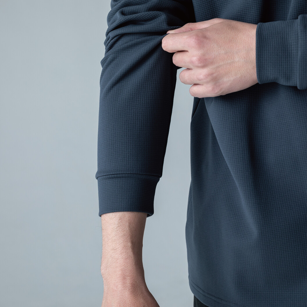 秋冬用 ニッカーズドライワッフルロングスリーブTシャツ 55353