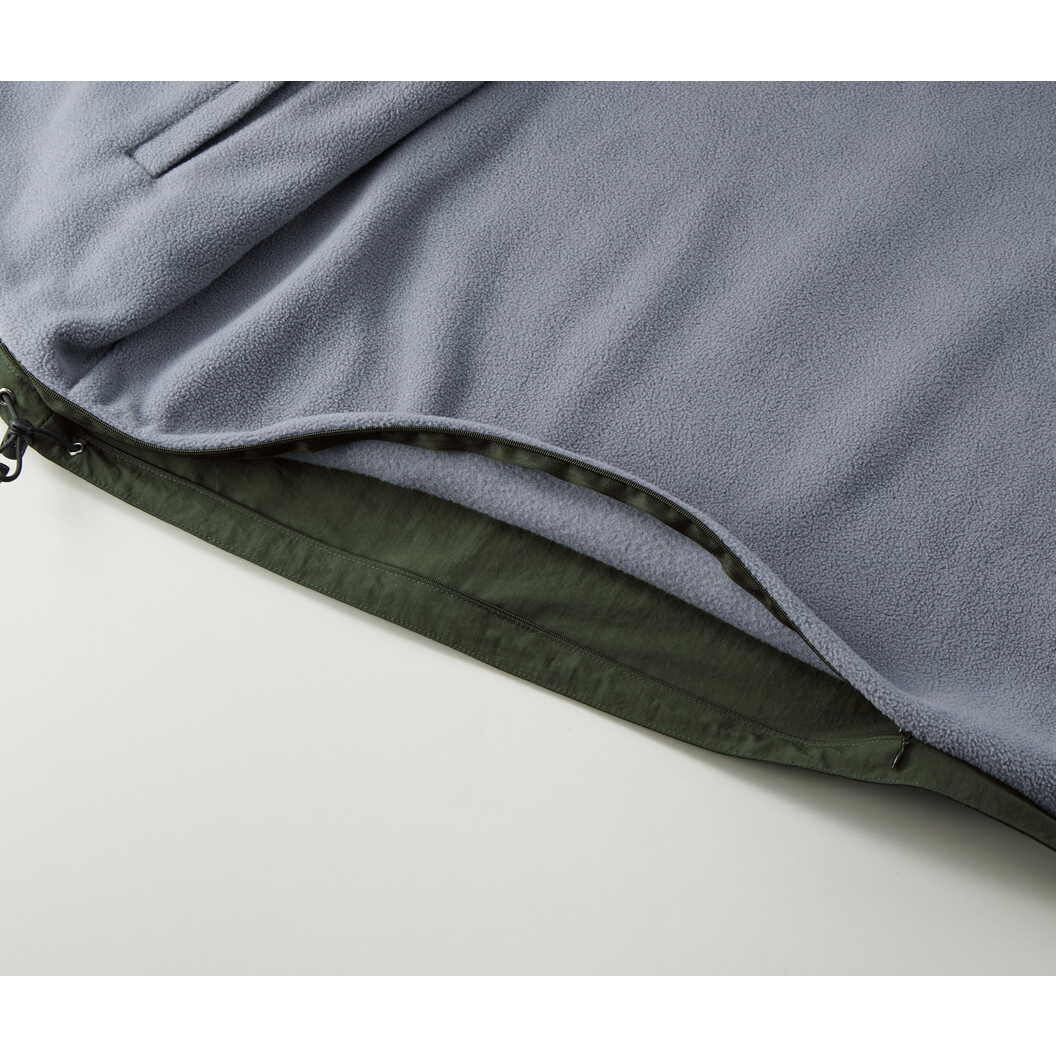 シェル フリース リバーシブル スタンド ジャケット 7493-01