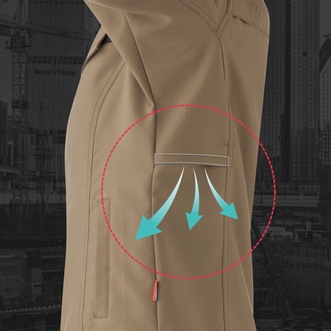 作業服 帯電防止 ストレッチ VES520シリーズ 女性用 半袖ジャンパー（春夏用）