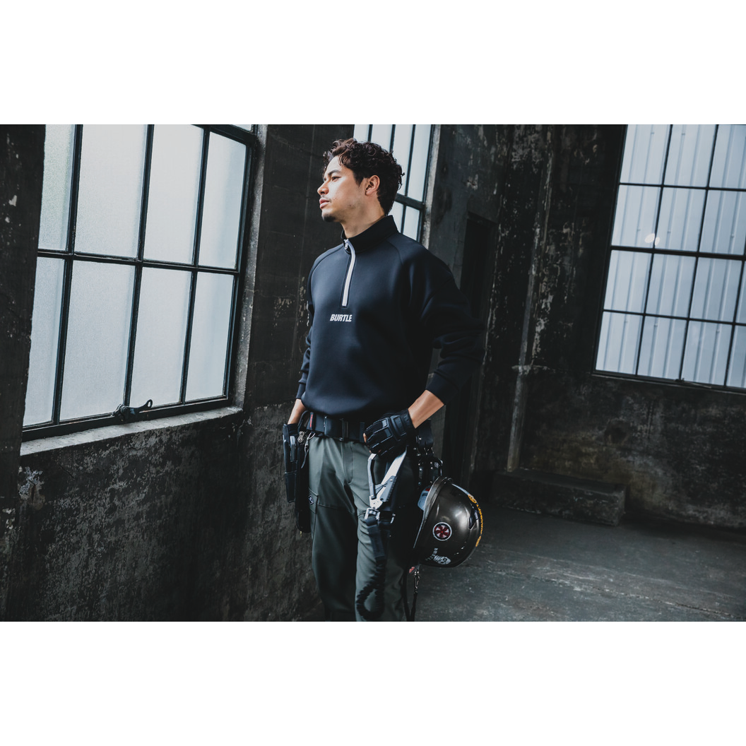 秋冬用 エアーテックハーフジップ(ユニセックス) バートル 4111