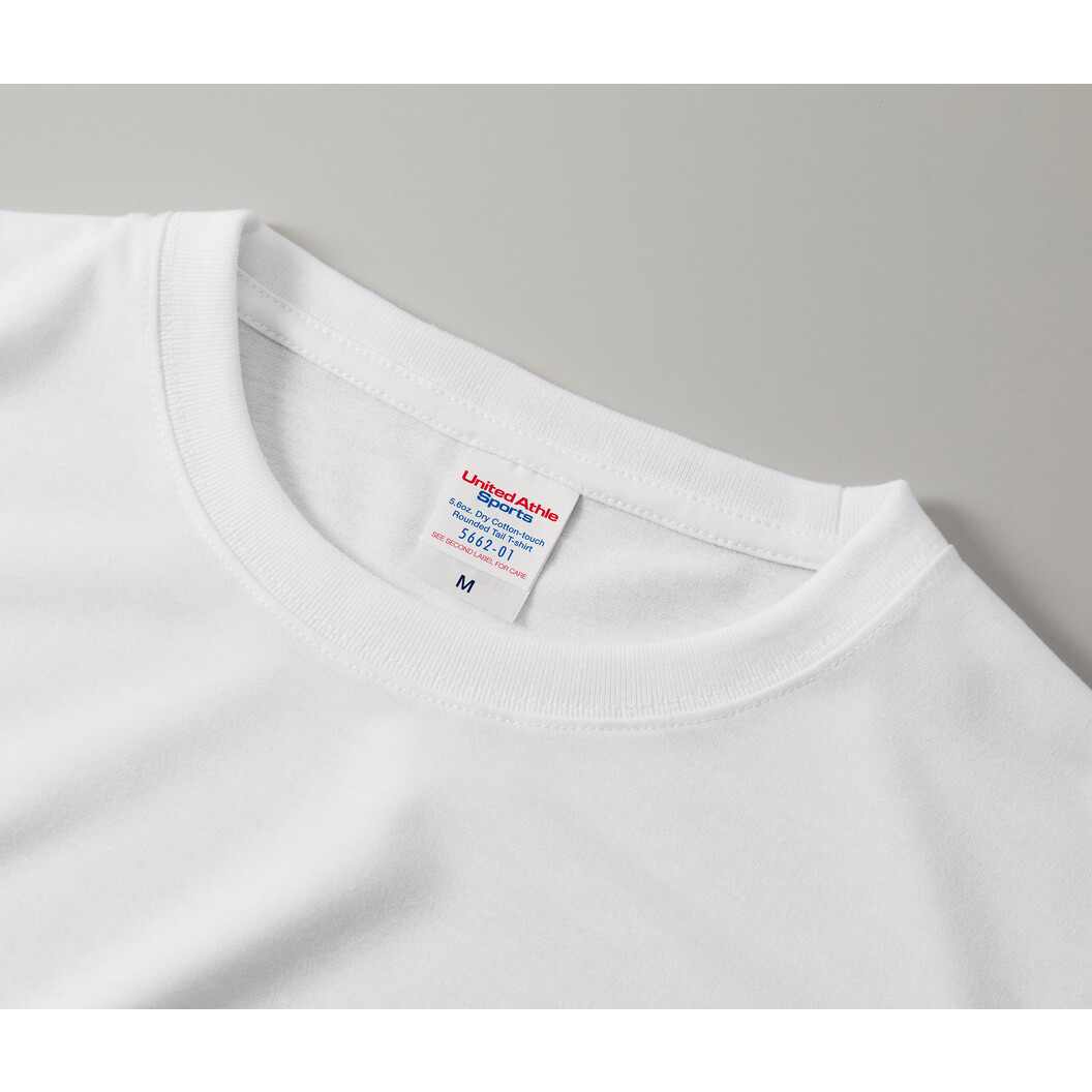 5.6オンス ドライコットンタッチ ラウンドテール Tシャツ(ローブリード) 5662-01