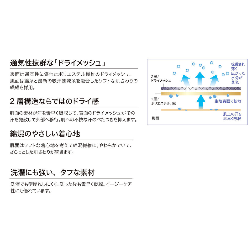 DRYレディース長袖ポロ 9005