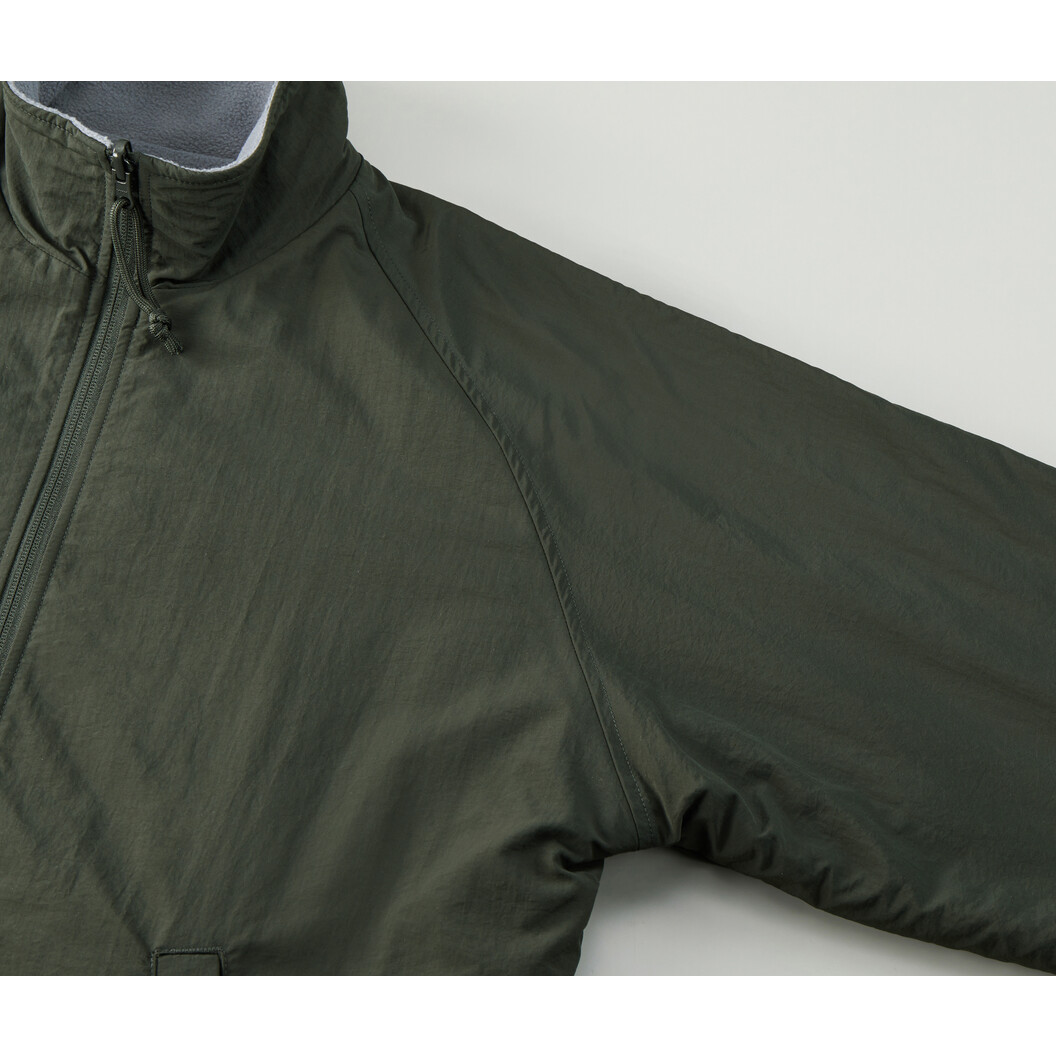 シェル フリース リバーシブル スタンド ジャケット 7493-01