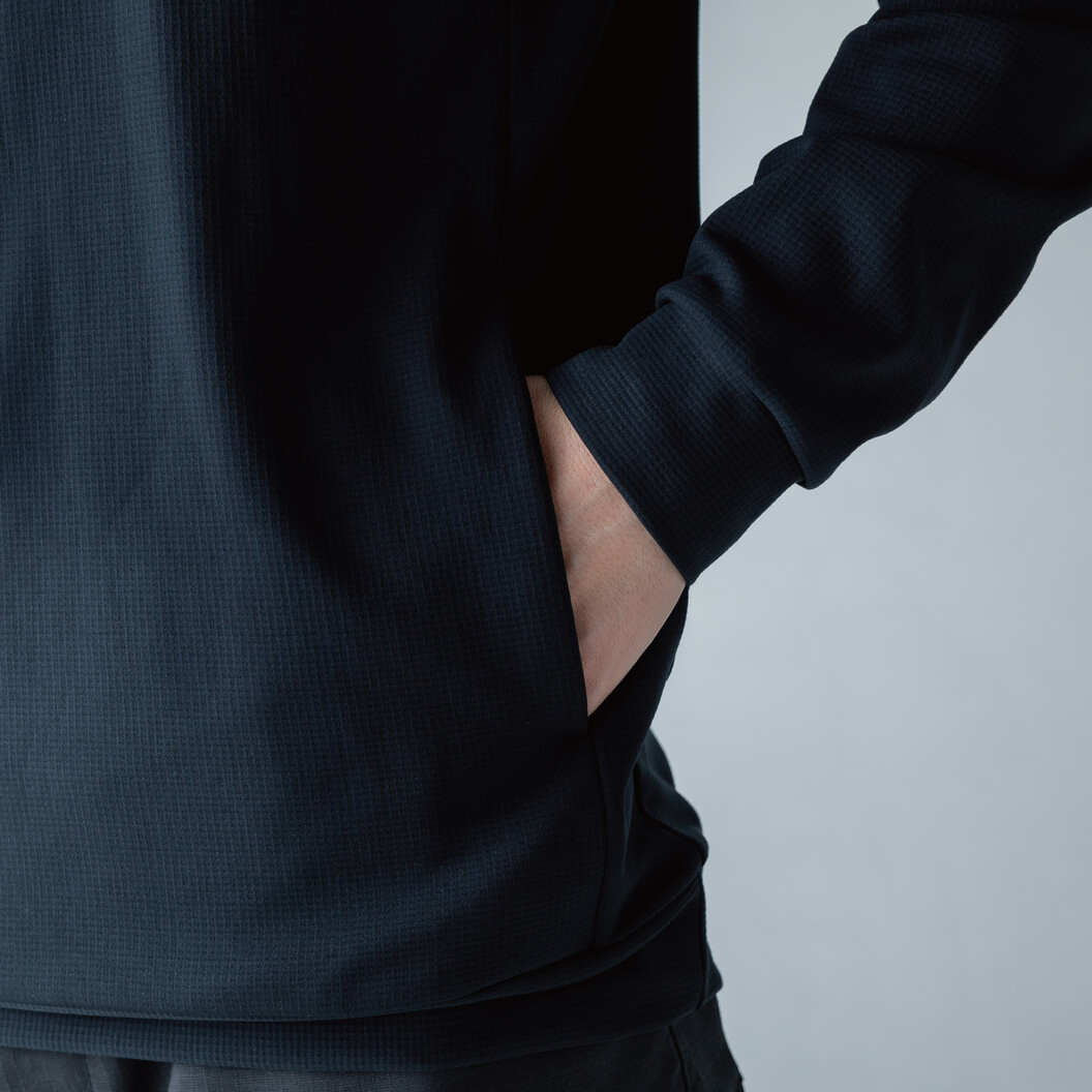 秋冬用 ニッカーズドライワッフルハーフジップ 5531