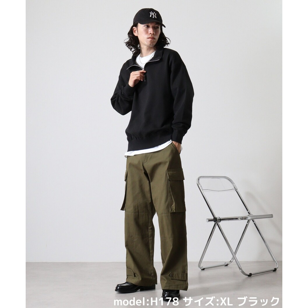 レギュラーウエイト ハーフジップスウェットシャツ SH2253