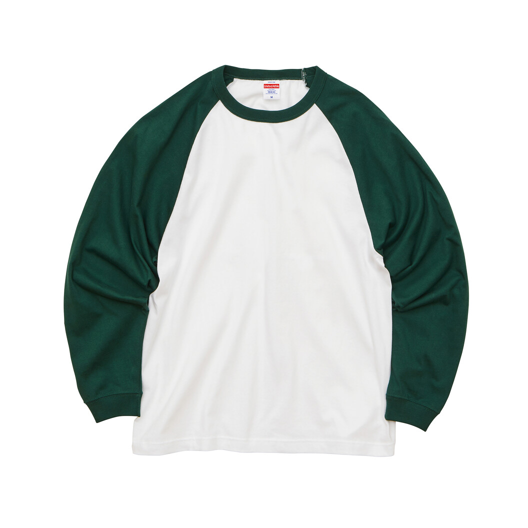 5.6オンス ラグランロングスリーブTシャツ(1.6インチリブ) 5048-01