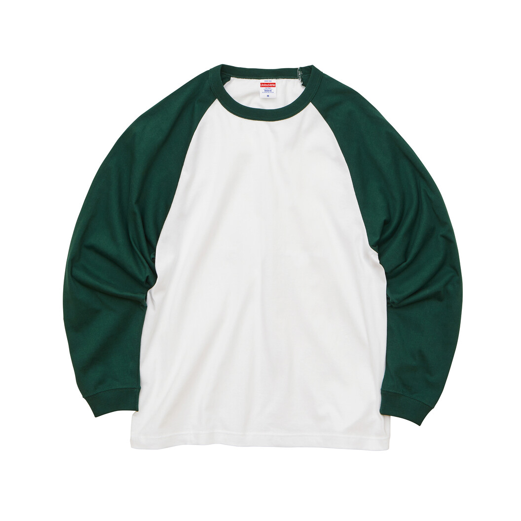 5.6オンス ラグランロングスリーブTシャツ(1.6インチリブ) 5048-01