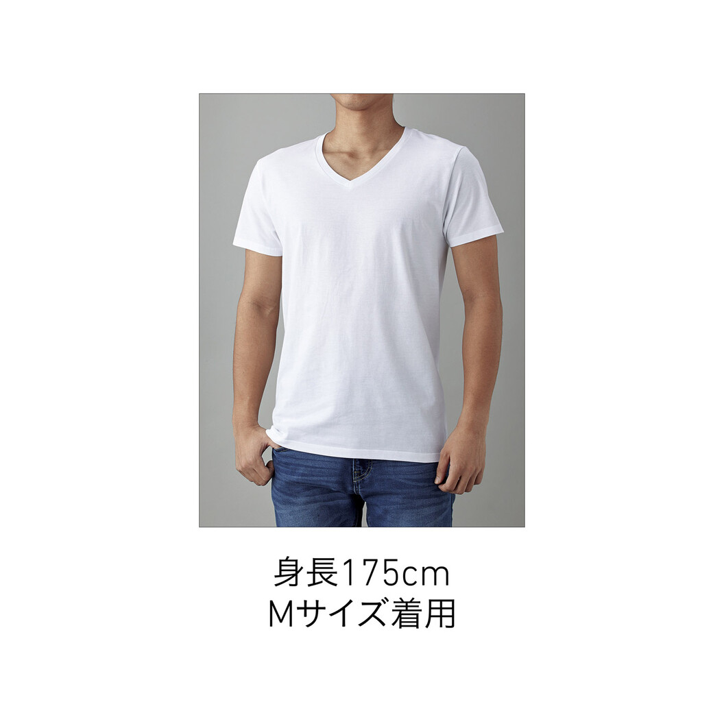 4.3オンス スリムフィット VネックTシャツ SFV-113