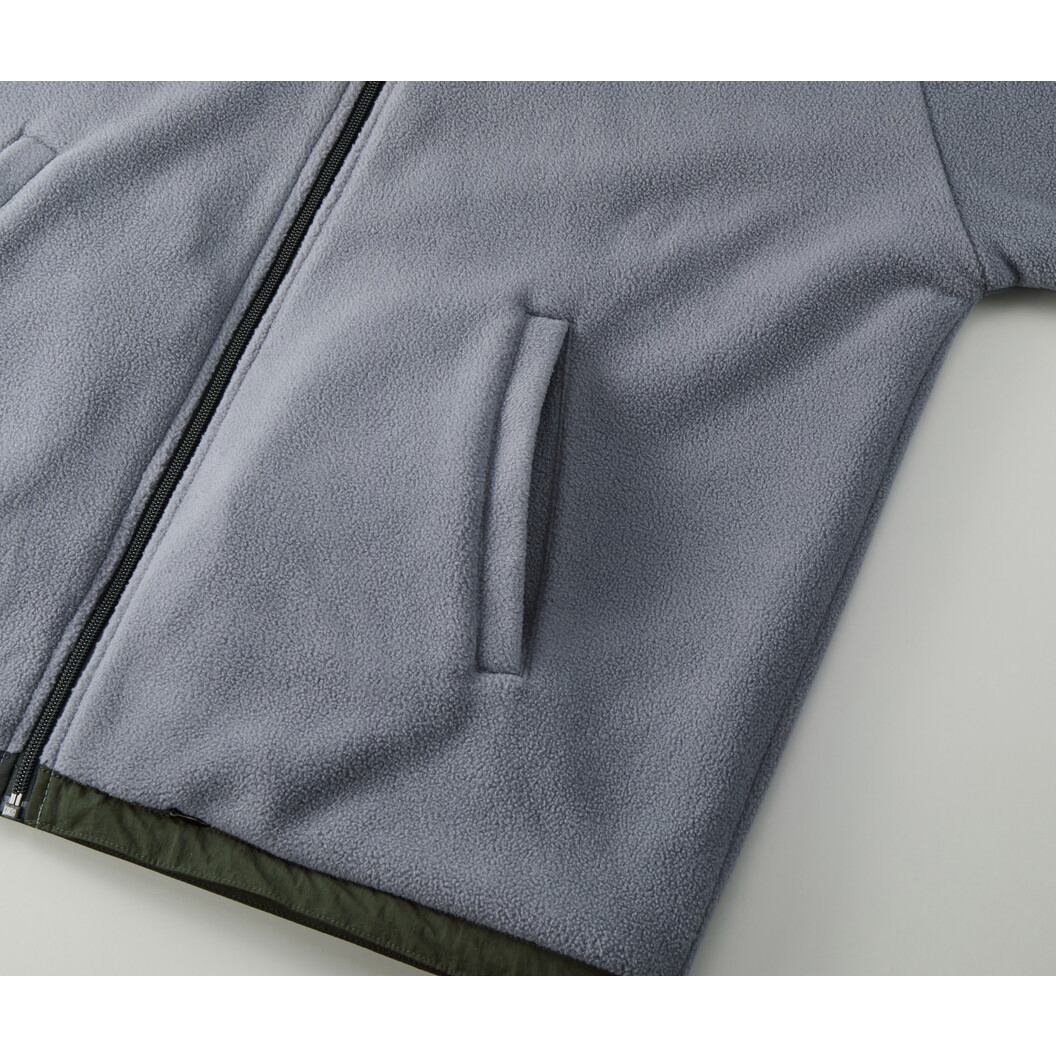 シェル フリース リバーシブル スタンド ジャケット 7493-01