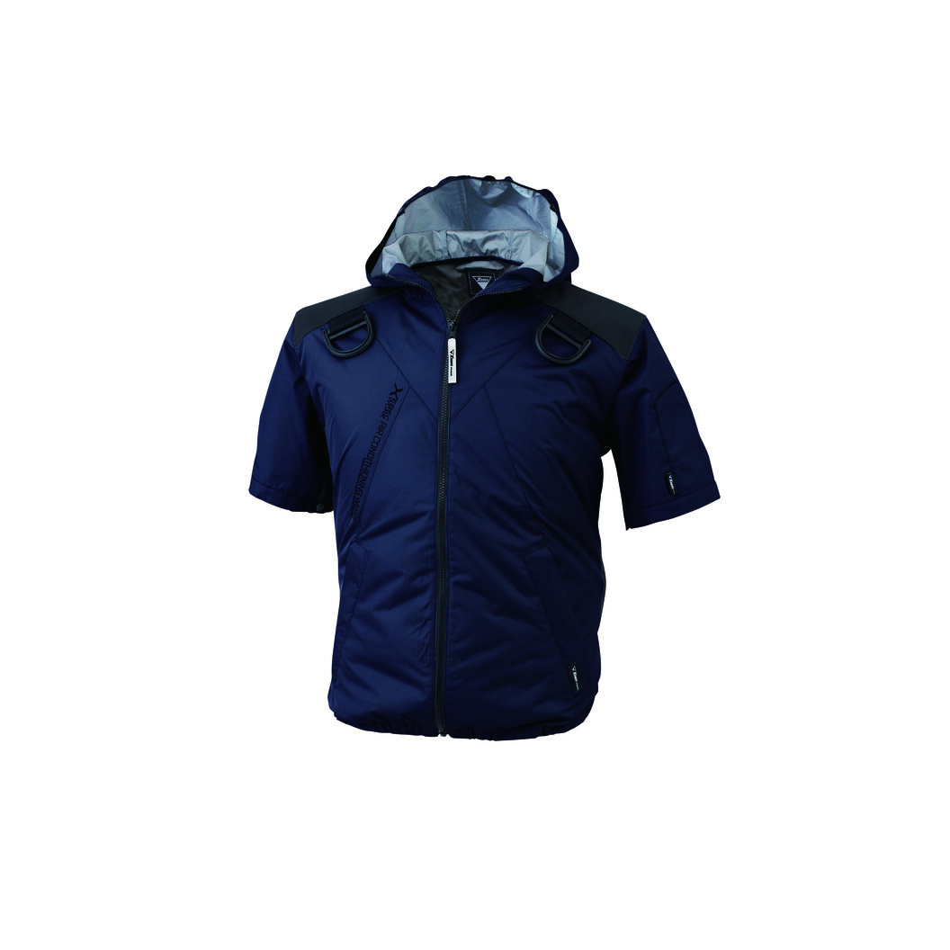 空調服® 遮熱ハーネス半袖ブルゾン フード付き(ウェア単体商品) XE98105